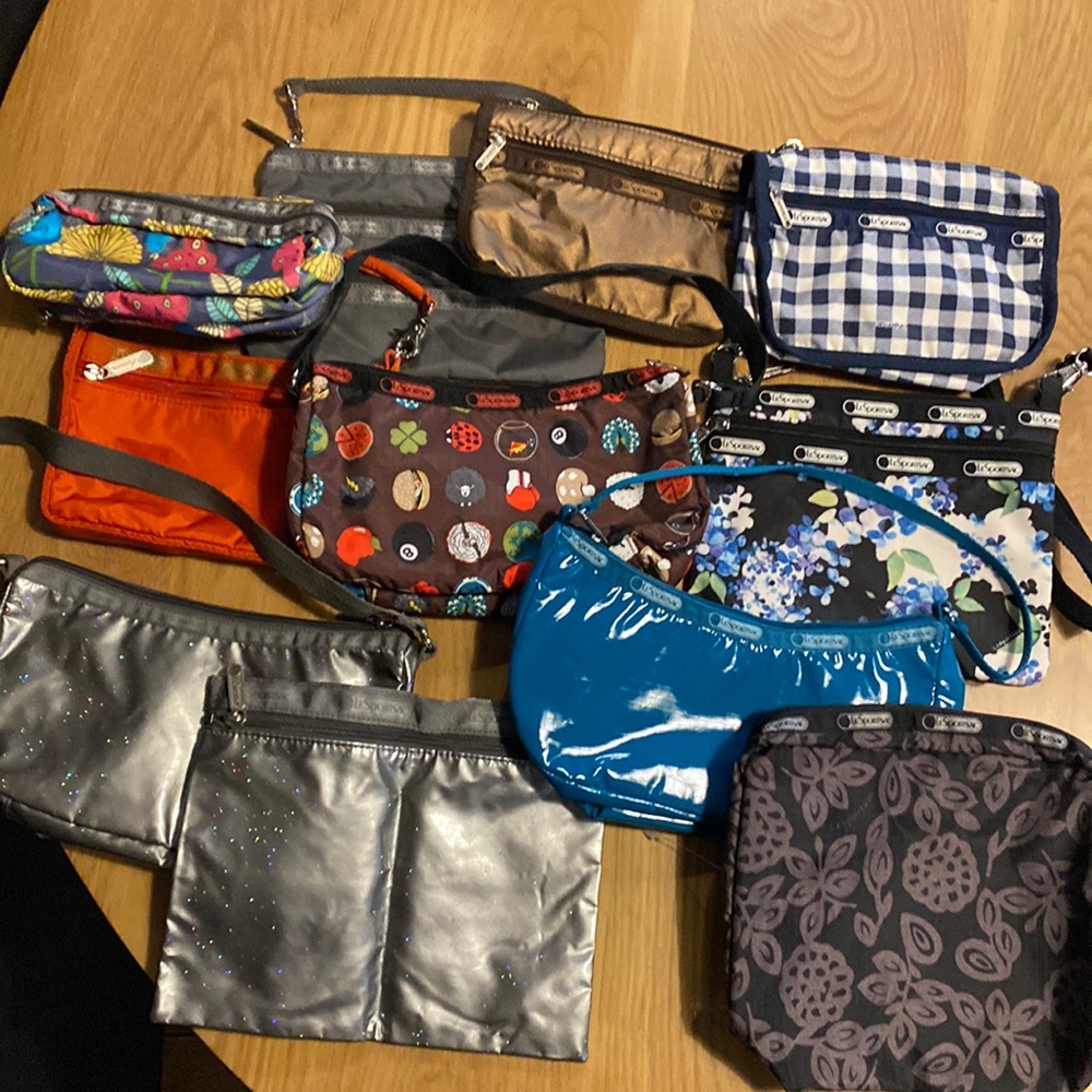 LeSportsac Small Pouch and Bag Bundle of 11